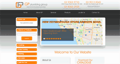 Desktop Screenshot of gpplumbinggroup.com.au